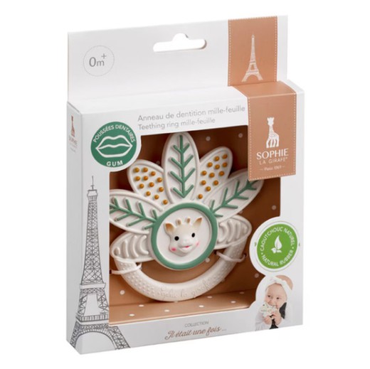 Millefeuille-Ring 100 % Hevea Sophie la girafe