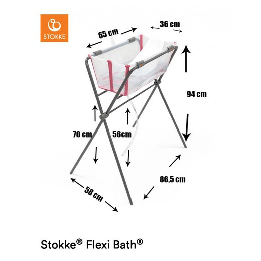 Stokke - Pliable et transportable, la baignoire #Flexibath est ultra  pratique. Avec son support doté de pieds antidérapants, disponible en  option, vous pouvez positionner la baignoire à une hauteur confortable en  toute