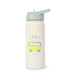 Thermal bottle with straw 350 ml. SARO