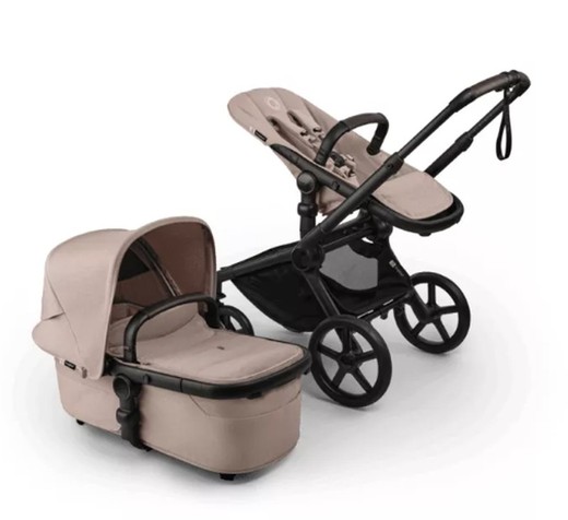 Bugaboo Fox 5 Renew completo negro/taupé desierto melange-taupé desierto melange