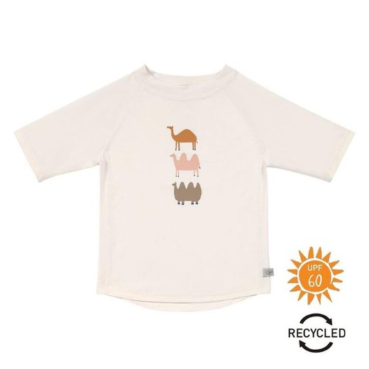 UV 60+ Camel Nature LÄSSIG Short Sleeve Shirt