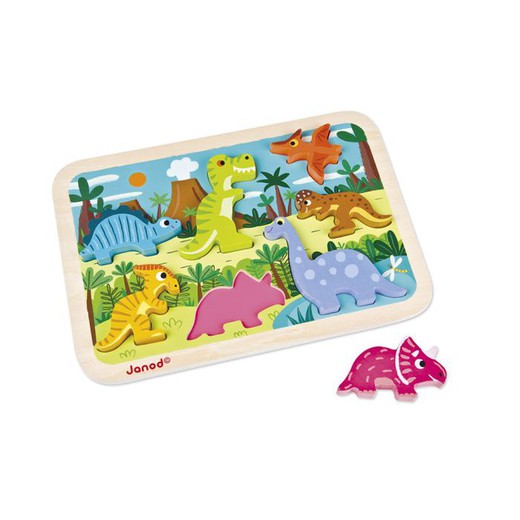 Chunky dinosaur puzzle Janod