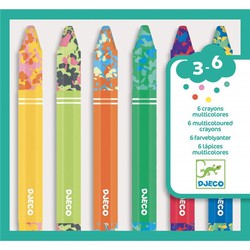 Colori per bambini 6 matite Djeco multicolori