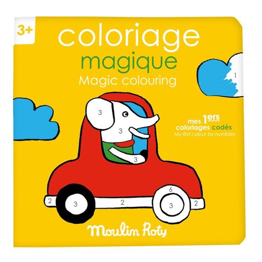 Cuaderno de colorear mágico Popipop 20 p. Moulin Roty