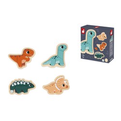 Dino - 4 puzzles evolutivos dino Janod