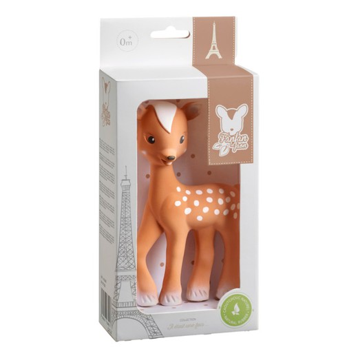 Fan-Fan el Ciervo con caja regalo - 100% hevea Sophie la girafe