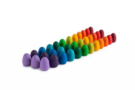 Mandala de ovos de arco-íris