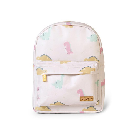 Mochila "Happy Dinos" mostaza SARO