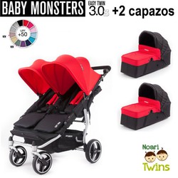 Silla gemelar Easy Twin 3S - Roja