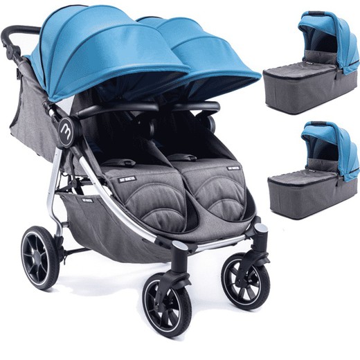 Alcofas TWIN PACK Easy Twin 4 + 2 - CHASSIS PRATA