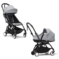 Cochecito Stokke YOYO3 con capazo y silla (chasis negro)