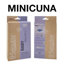 Sábana protectora impermeable para minicuna 90x50 NaturZinc B-Sensible