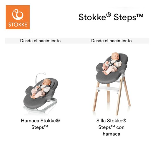 Stufenstuhl mit Hängematte für Neugeborene