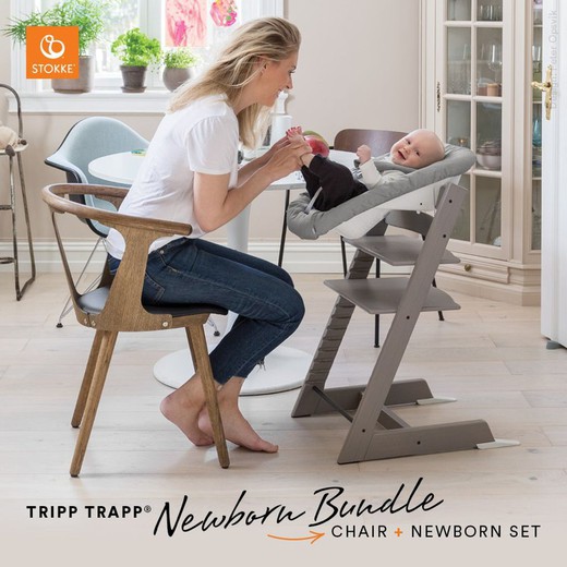 Tripp Trapp chair with hammock for newborn — Noari Kids