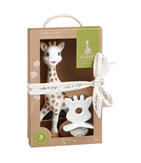 Sophie la girafe + Pacifier 100% natural hevea