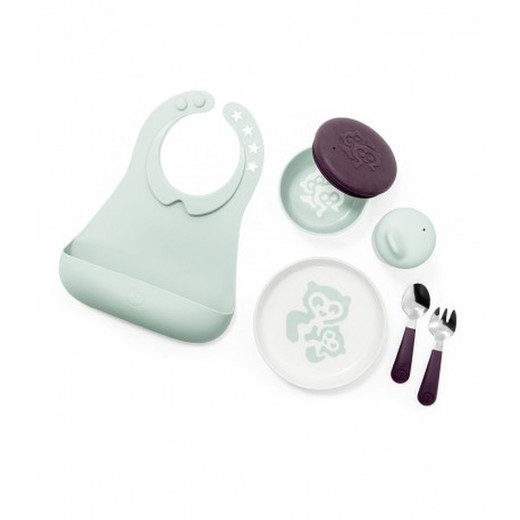 Vajilla Stokke Munch Completa Soft Mint (5 accesorios)