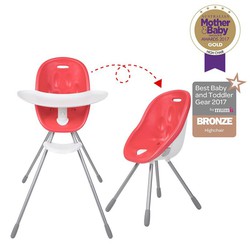 Rouge Phil&Teds Chaise Haute Poppy 