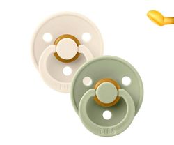 2 Sucettes Anatomiques BIBS Color Ivoire/Sauge