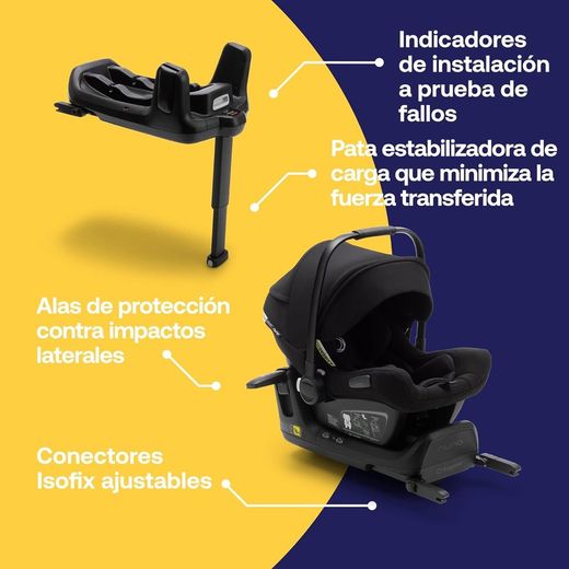 Bugaboo Turtle Air pack with isofix base and ride adapters