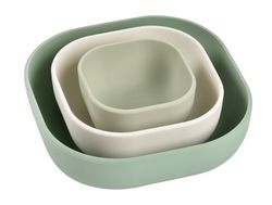Béaba set of 3 silicone bowls