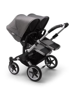 Bugaboo Donkey3 full duo Aluminium / Melange Grey