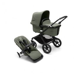 Promoción Bugaboo Fox 3 completo Negro / Verde bosque