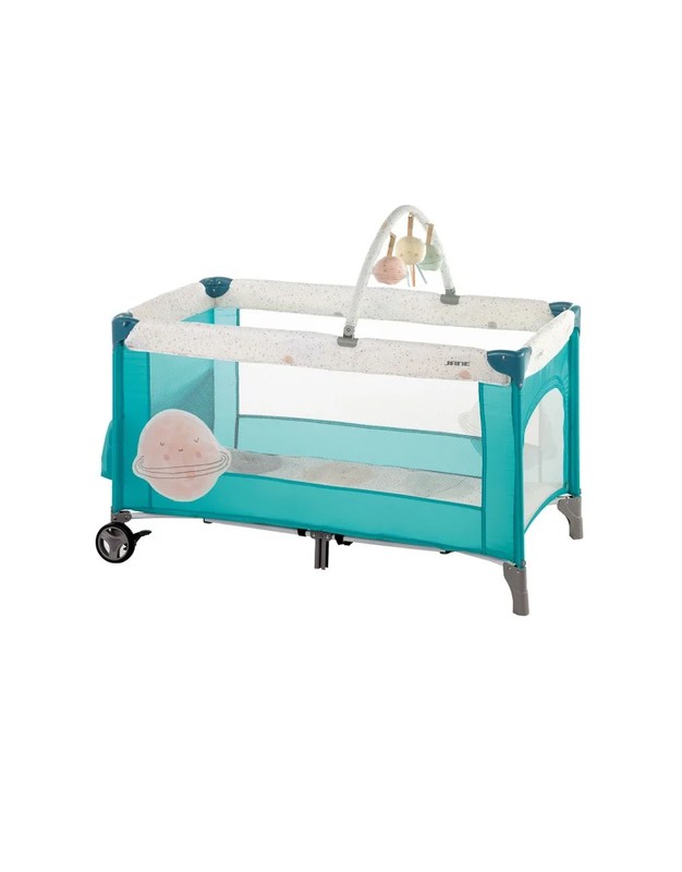 Minicuna 90x50 DOCO Sleeping STYLE con colchón, nórdico, protector y bajera  — Noari Kids