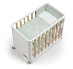Minicuna 90x50 DOCO Sleeping STYLE con colchón, nórdico, protector y bajera
