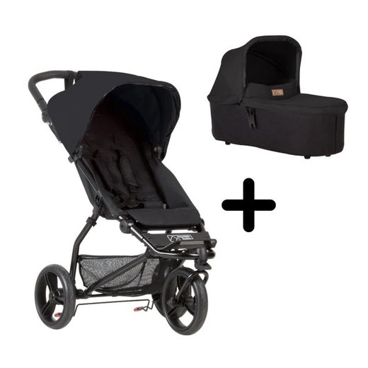 Mountain Buggy Mini mit Carrycot Plus - Schwarz