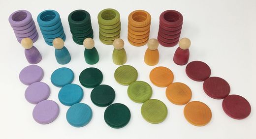 Nins®, anéis e moedas coloridas - Grapat