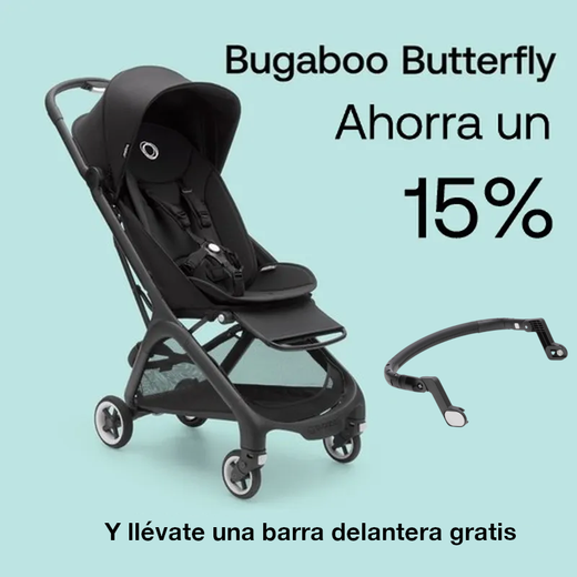 Pack Bugaboo Butterfly con barra delantera gratis
