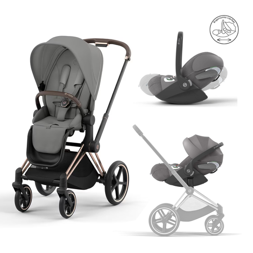 Pack Cybex Priam 2-en-1 (con silla y Cloud T Plus)