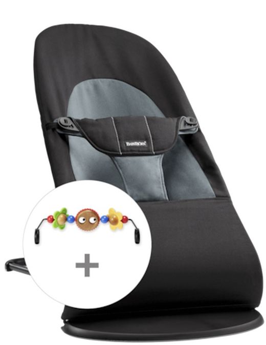 Pack de Hamaca Balance Soft BabyBjörn Negro/Gris
