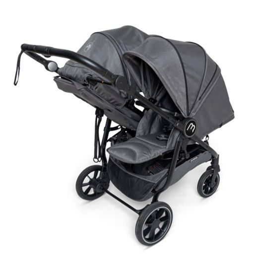Easy Twin 4er-Pack mit umkehrbaren Hängematten – silbernes Fahrgestell