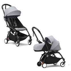 Cochecito Stokke YOYO3 con pack recién nacido y silla (chasis negro)