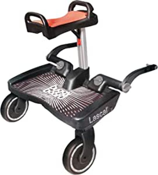 Plataforma BuggyBoard Lascal Maxi Negro + Asiento Rojo