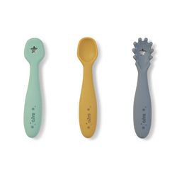 Set de cubiertos de aprendizaje Azul Mist SARO